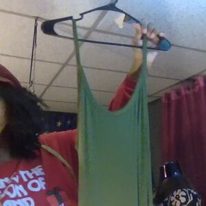 dream skull xl green jumpsuit with a spot in back